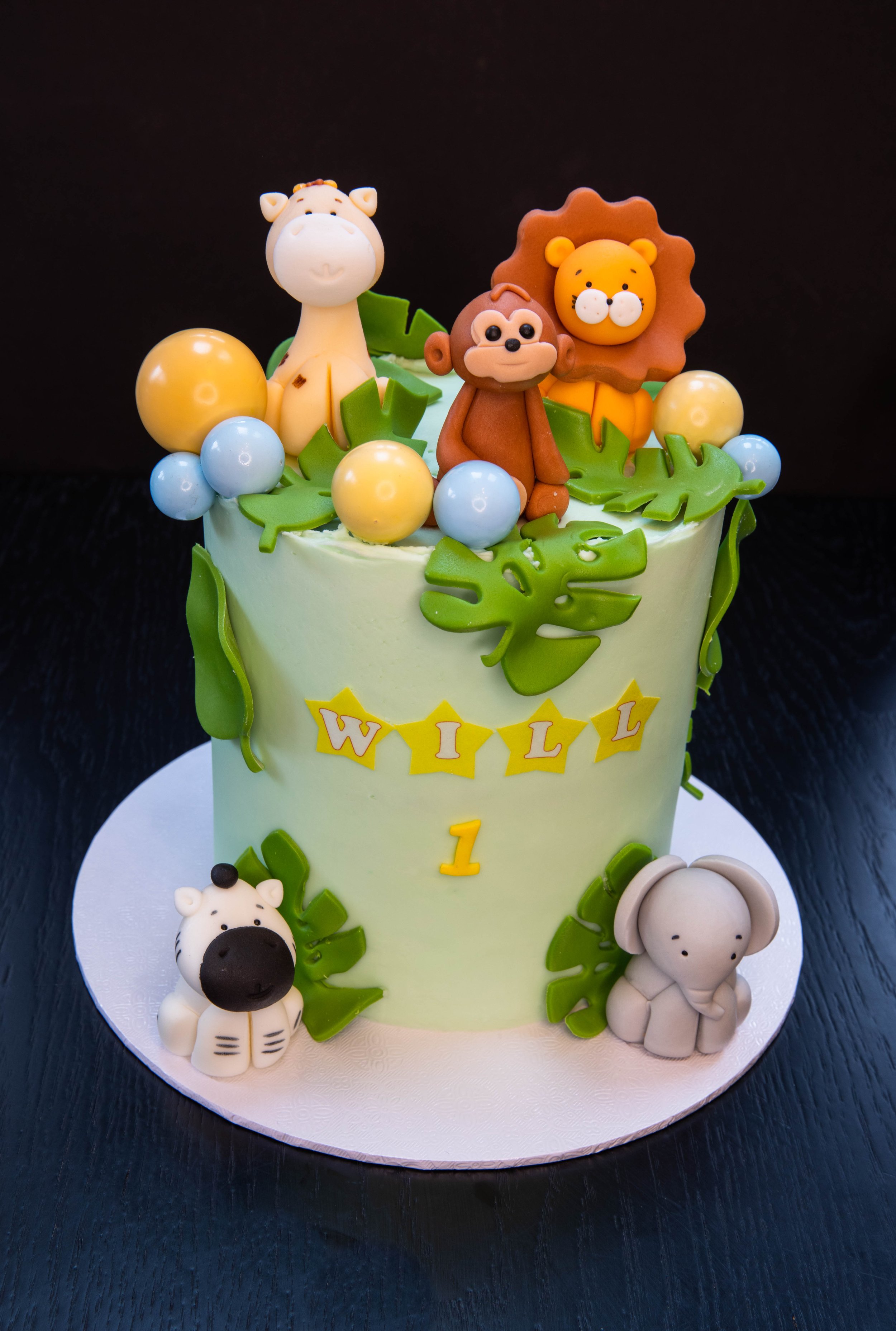 Animal Themed Birthday Cake