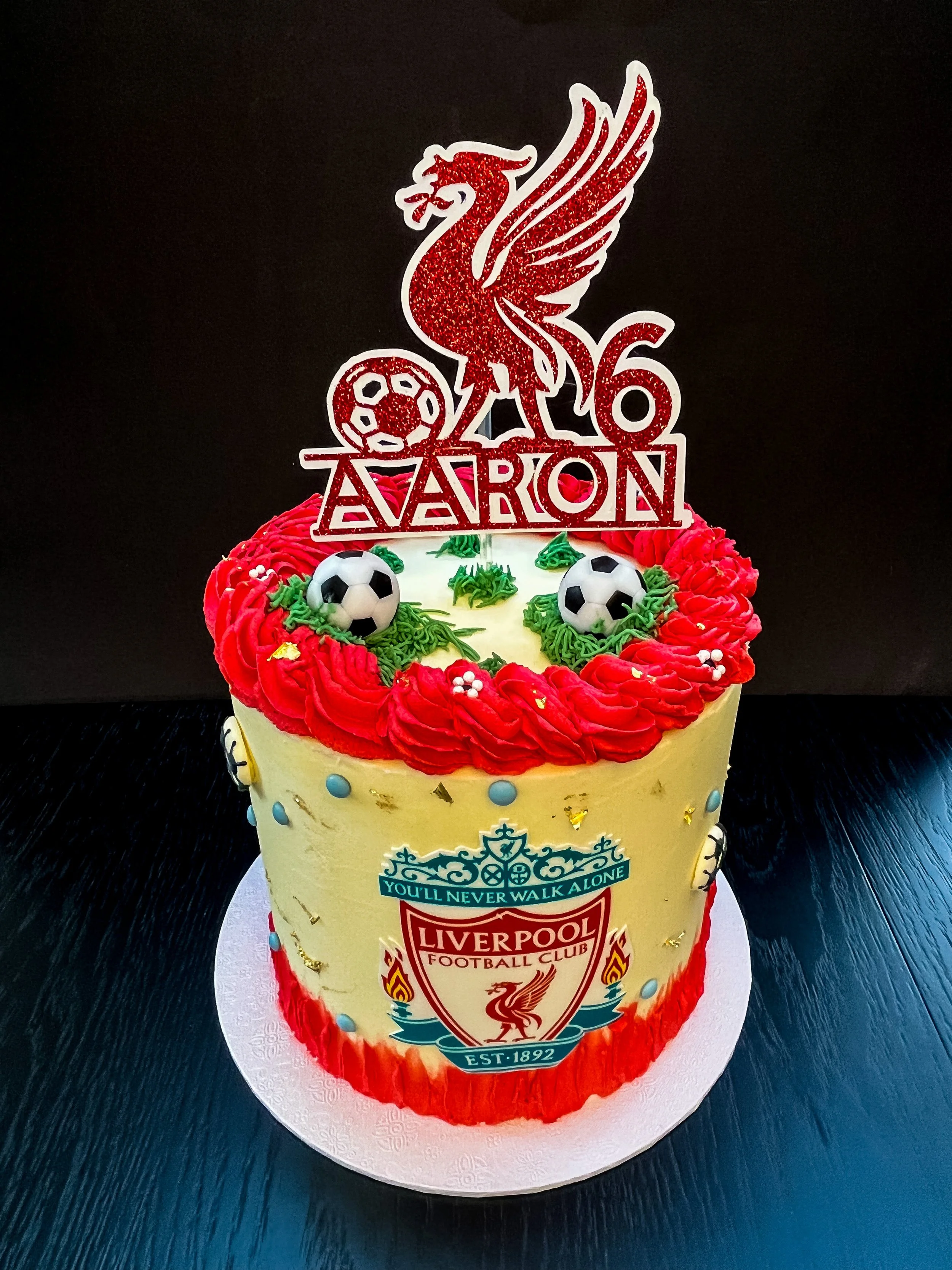 Liverpool FC Themed Birthday Cake