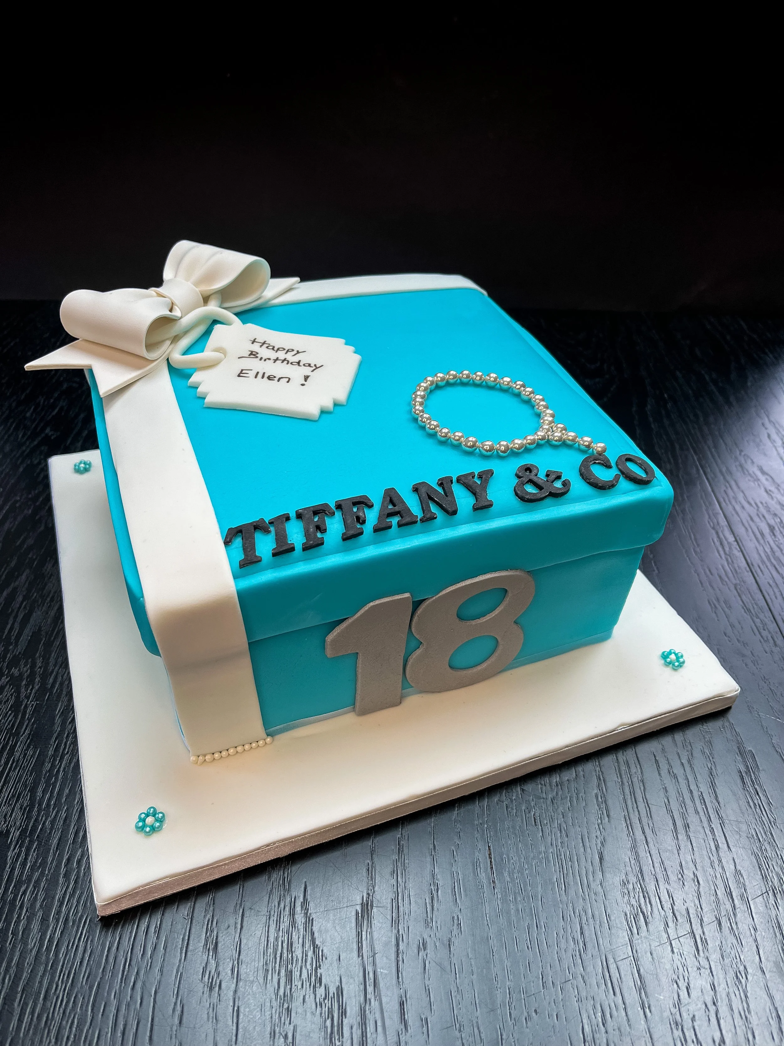Tiffany & Co Themed Birthday Cake