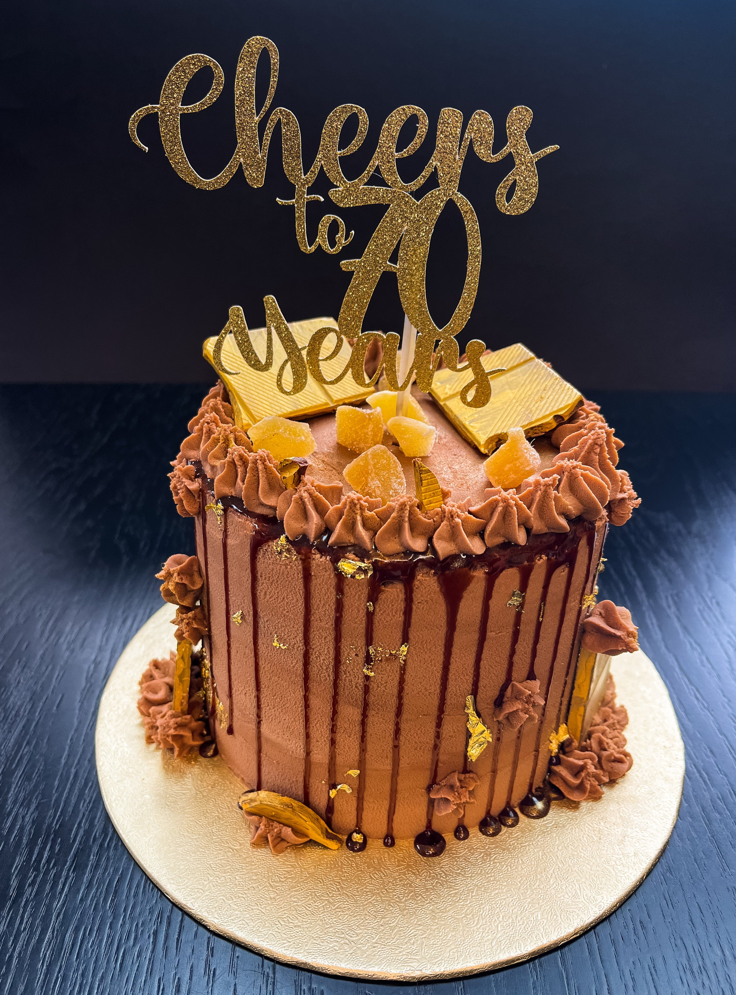 Cheers 70th Birthday Cake