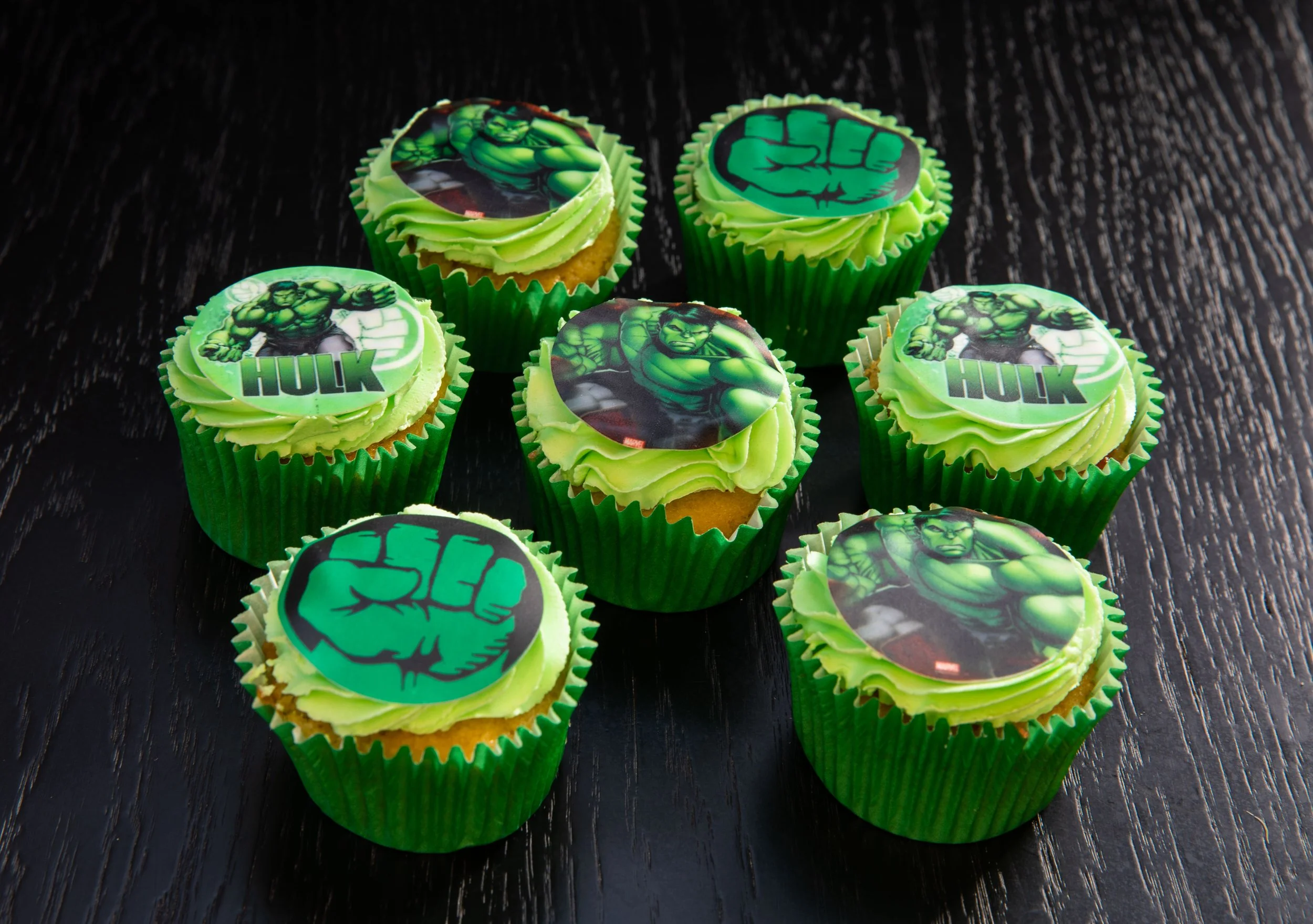 Incredible Hulk Cupcakes