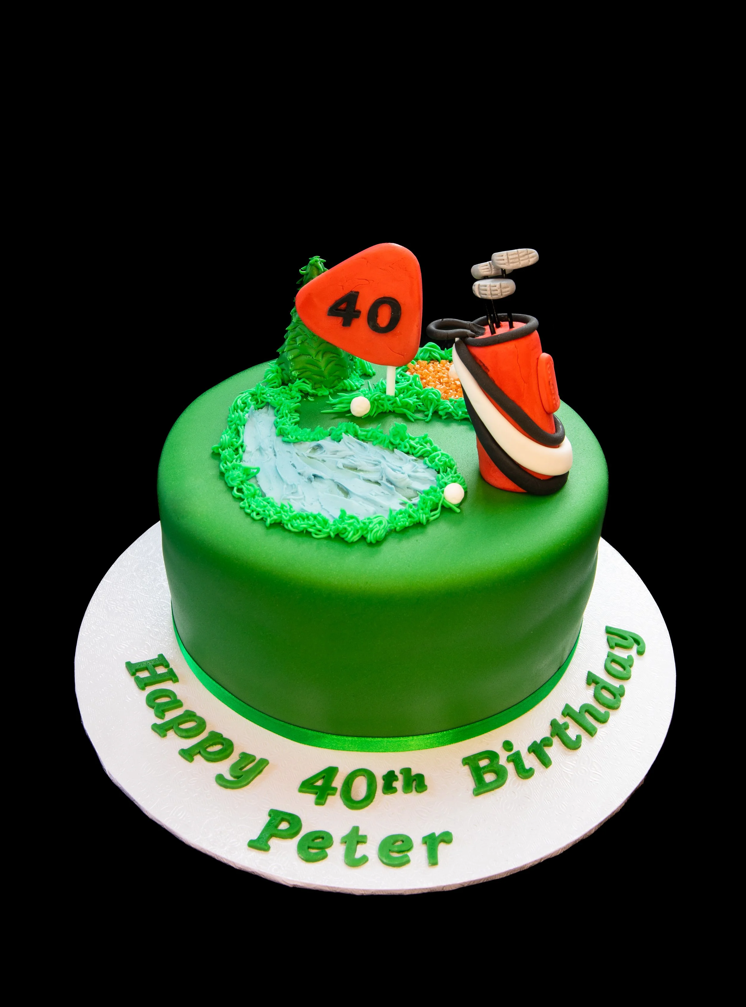 Golf Themed Birthday Cake