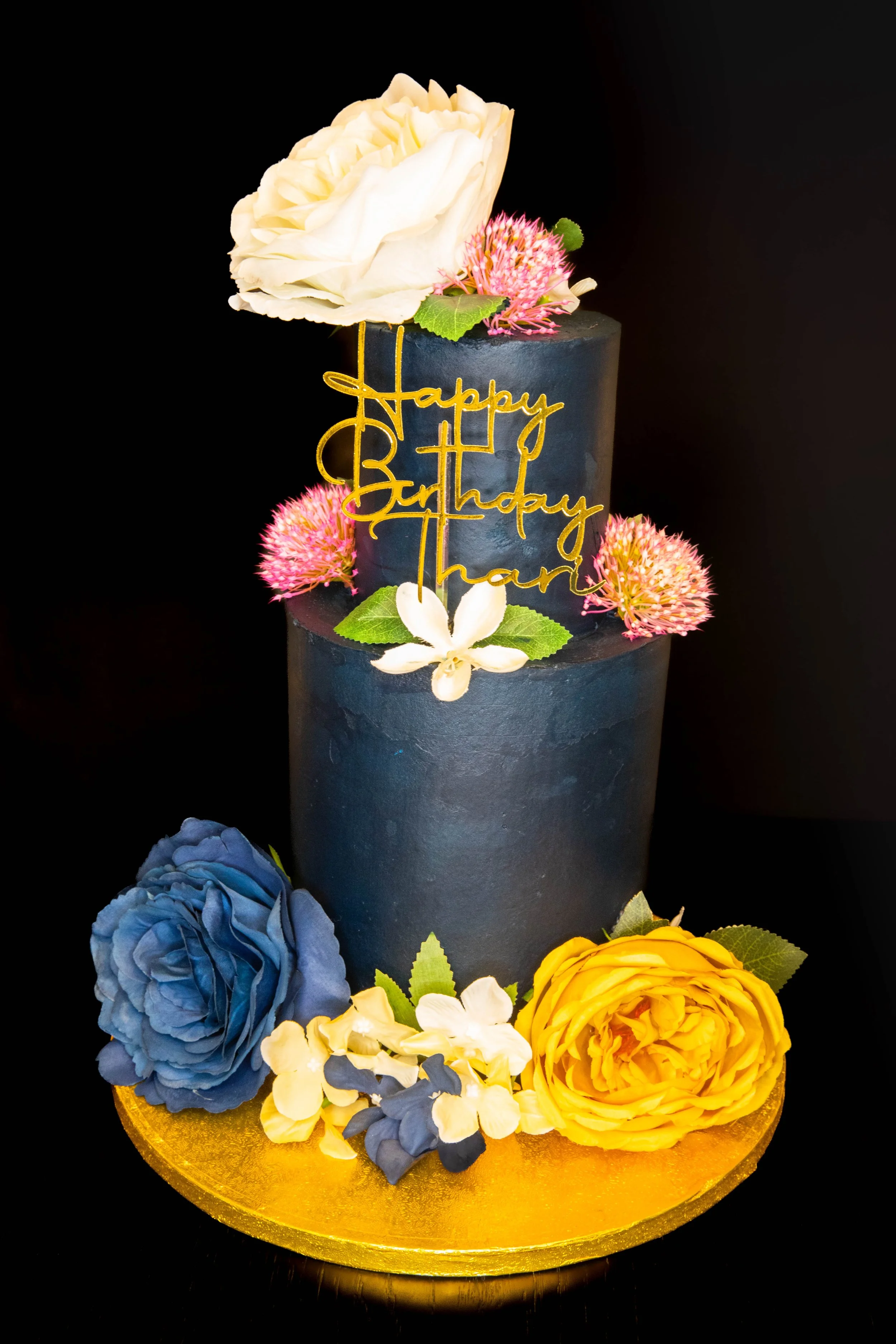 2 Tier Floral Cake