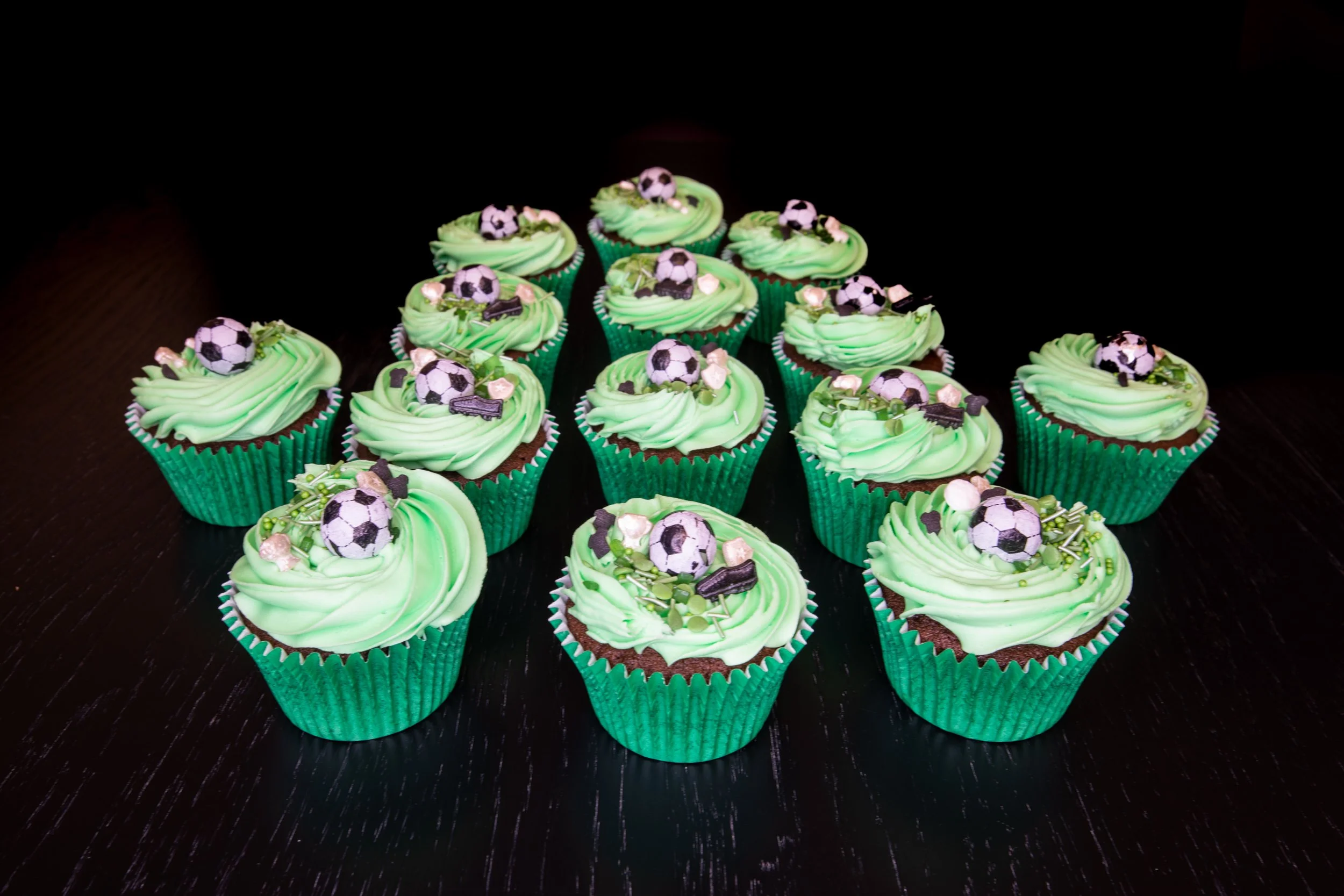 Football Themed Cupcakes