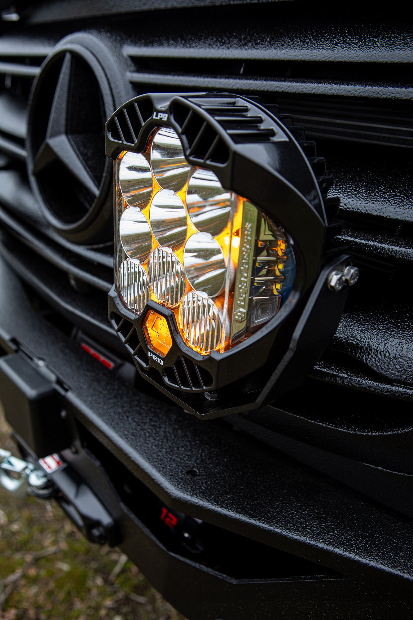 EAV Zephyr Adventure Van's front headlights