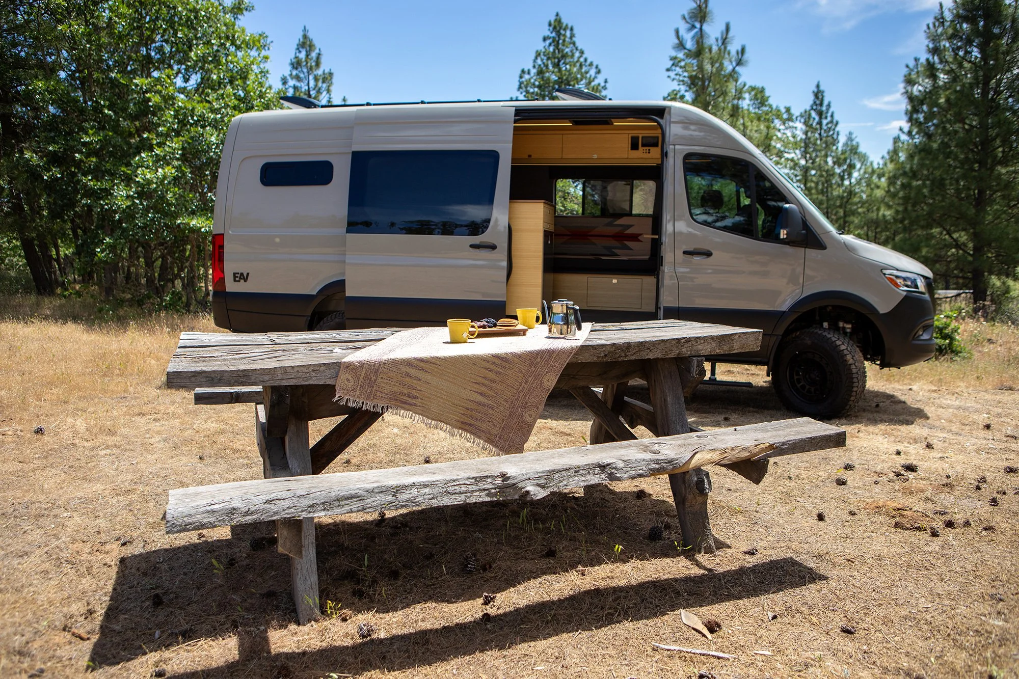 EAV Zahra Adventure Van Camping Setup