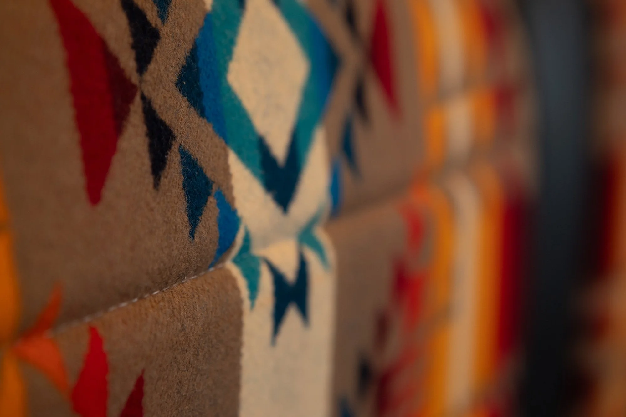 EAV Zephyr Adventure Van's custom upholstery.