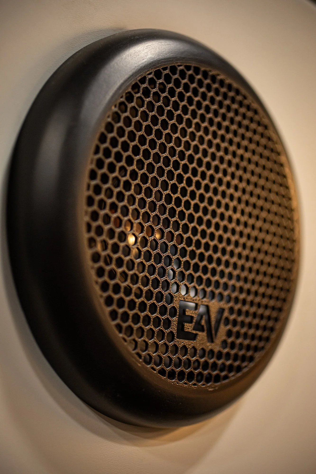 EAV Zephyr Adventure Van's custom speaker cover