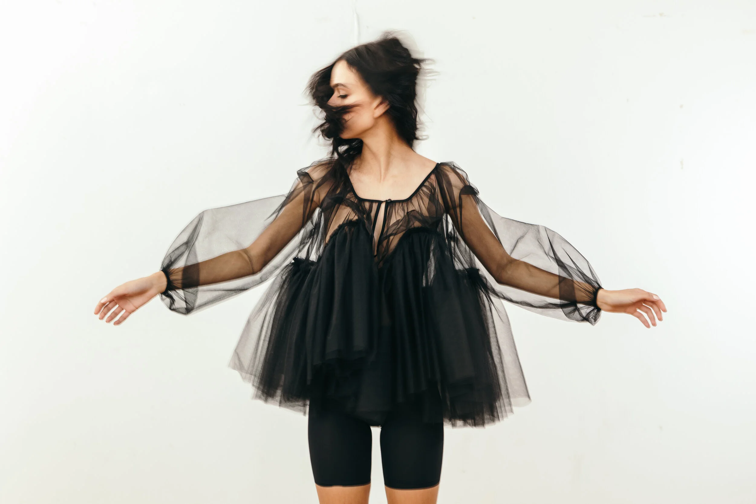 Veronica Sheaffer - FW20 - Tourmaline Tulle Top