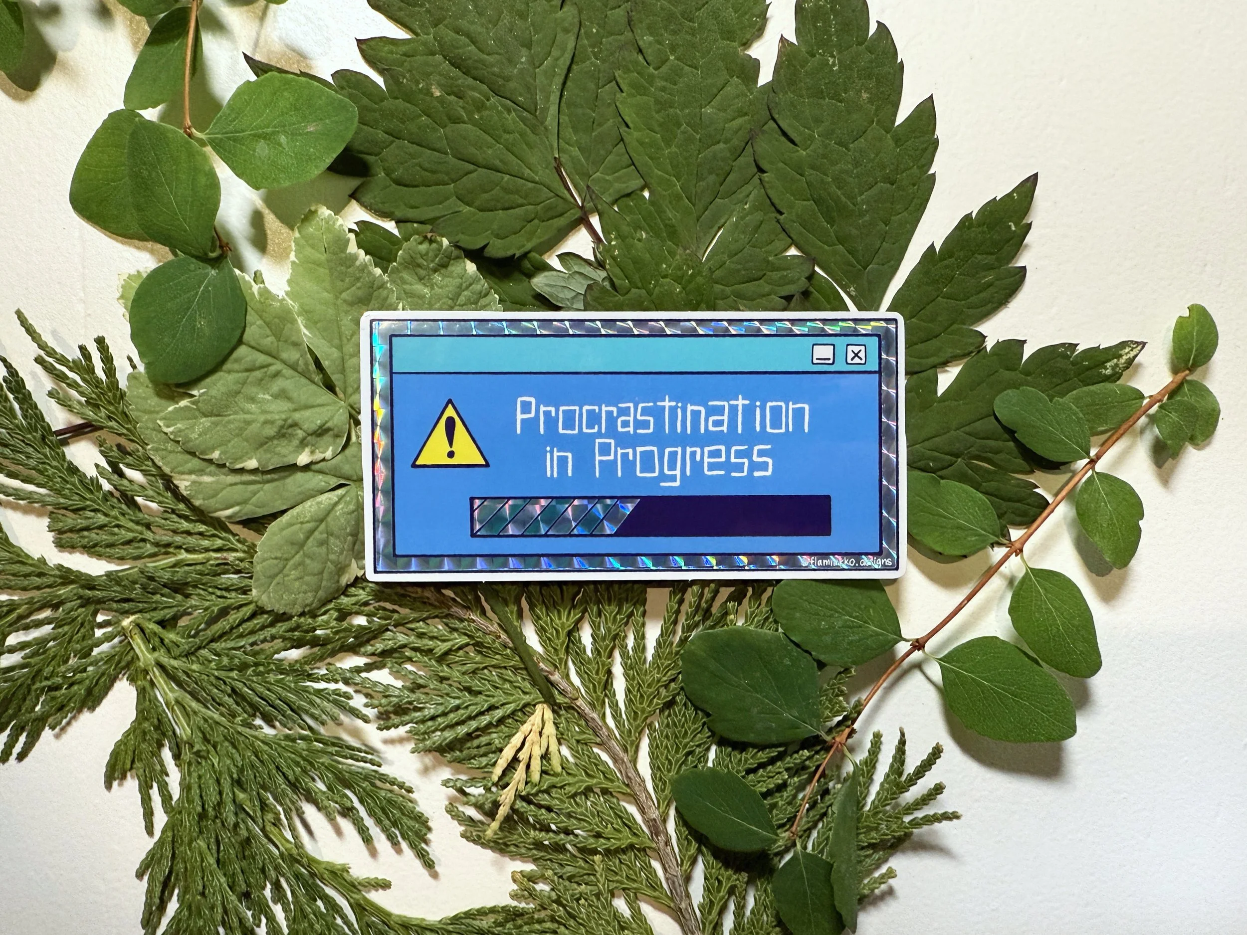 Procrastination in Progress Sticker