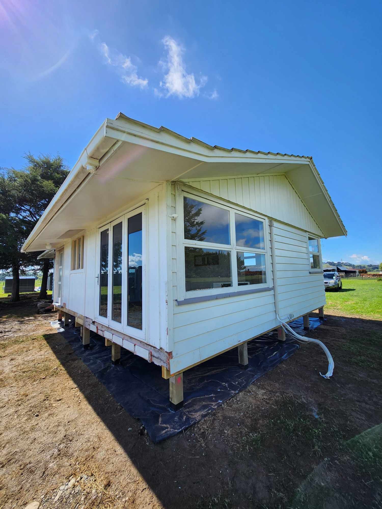 weatherboard house relocated.