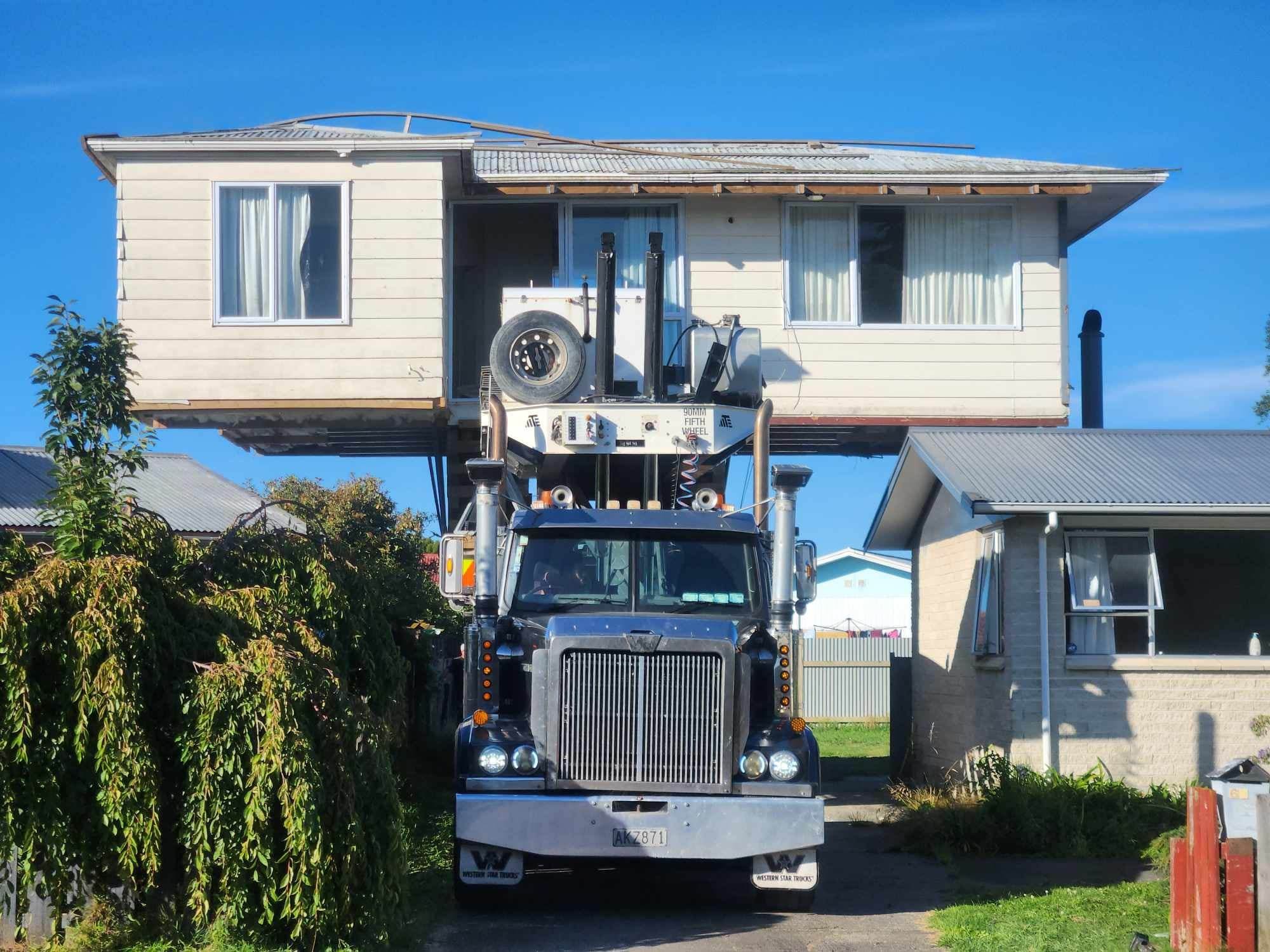 High load, side load house relocation.
