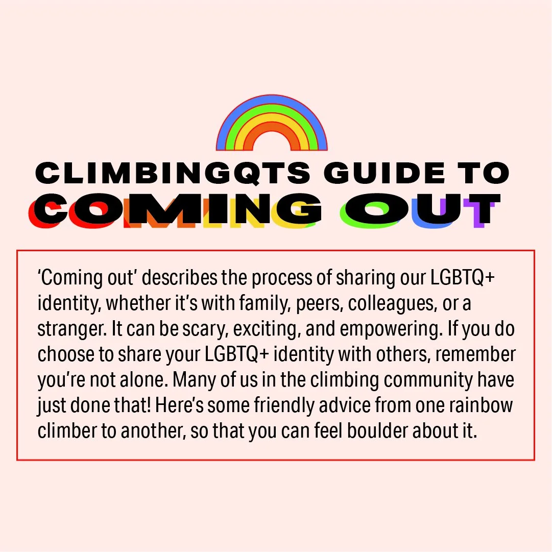 Coming Out Guide for Climbers