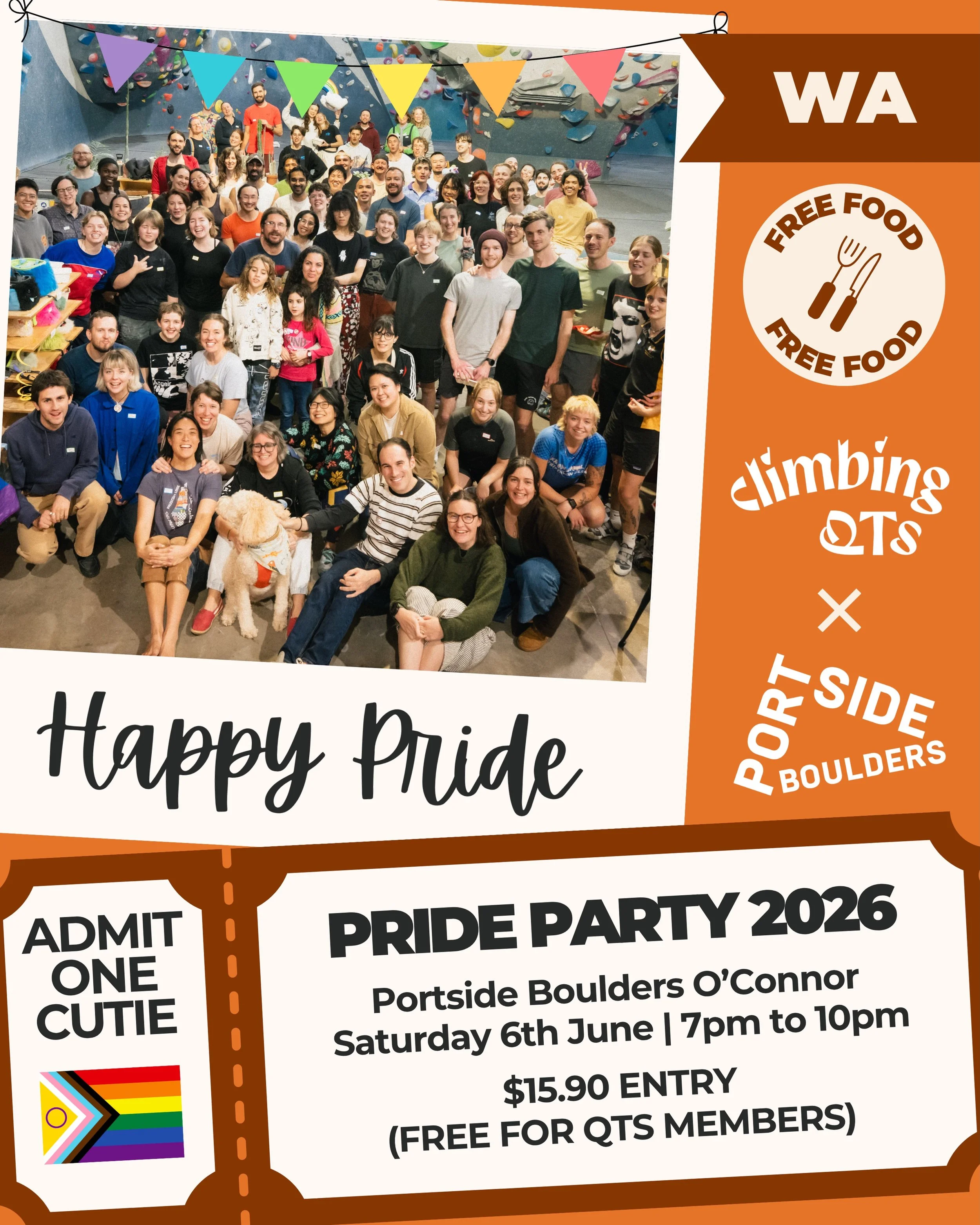Attention all WA/Whadjuk-Noongar QTs!

Get hyped for your annual Pride Party coming this Saturday on the 6th of June 🧗

It&rsquo;s time to celebrate Pride Month during the month of June, so get your shoes and slays ready, for a night of joy and love