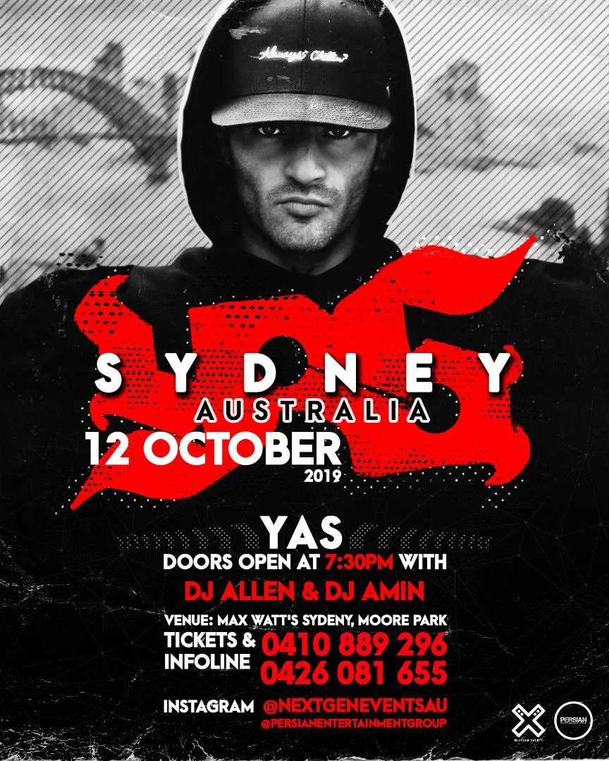 YAS LIVE IN SYDNEY