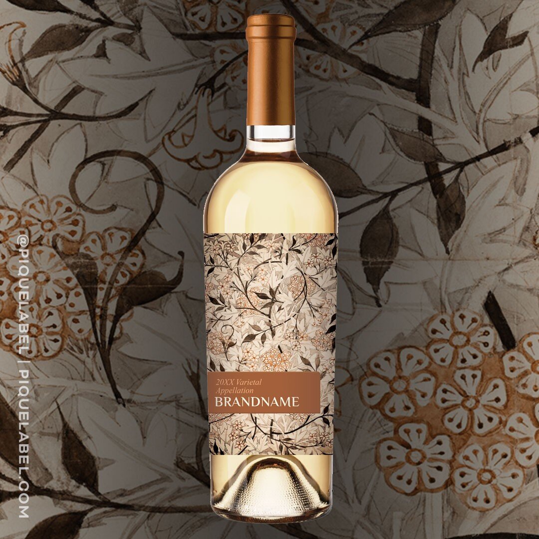 https://www.piquelabel.com/shop/ro01-023

An intricate, botanic, medieval-styled design featuring jasmine and hawthorn.

--
#piquelabel
#stopdesigningstartselling
#winelabeldesign
#winedesign
#labeldesign
#winepackaging
#readymadelabel 
#winelabels
#