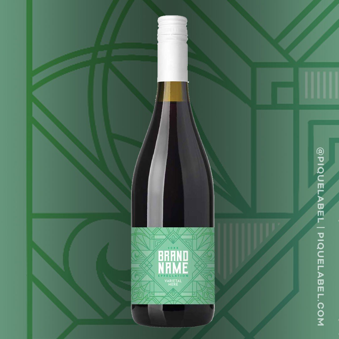Inspired by the Art Deco style, this jade-colored label is a fun throwback to the early 20th century.

https://www.piquelabel.com/shop/ro01-001

--
#piquelabel
#stopdesigningstartselling
#winelabeldesign
#winedesign
#labeldesign
#winepackaging
#ready