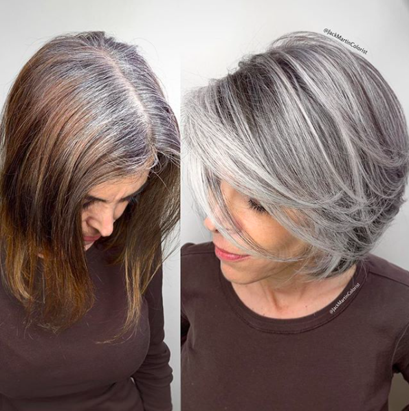 Is blue gray hair the unexpected color trend of summer '23? | Woman & Home