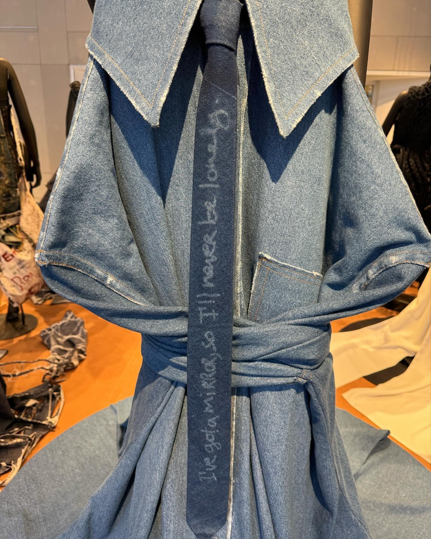 Art &amp; Fashion exhibitions are so important to me: they inspire and stimulate our creativity. 

Take a look at the work of FIT Fashion Design students: They were asked to create an outfit just using denim. It&rsquo;s amazing what they did! 

I got
