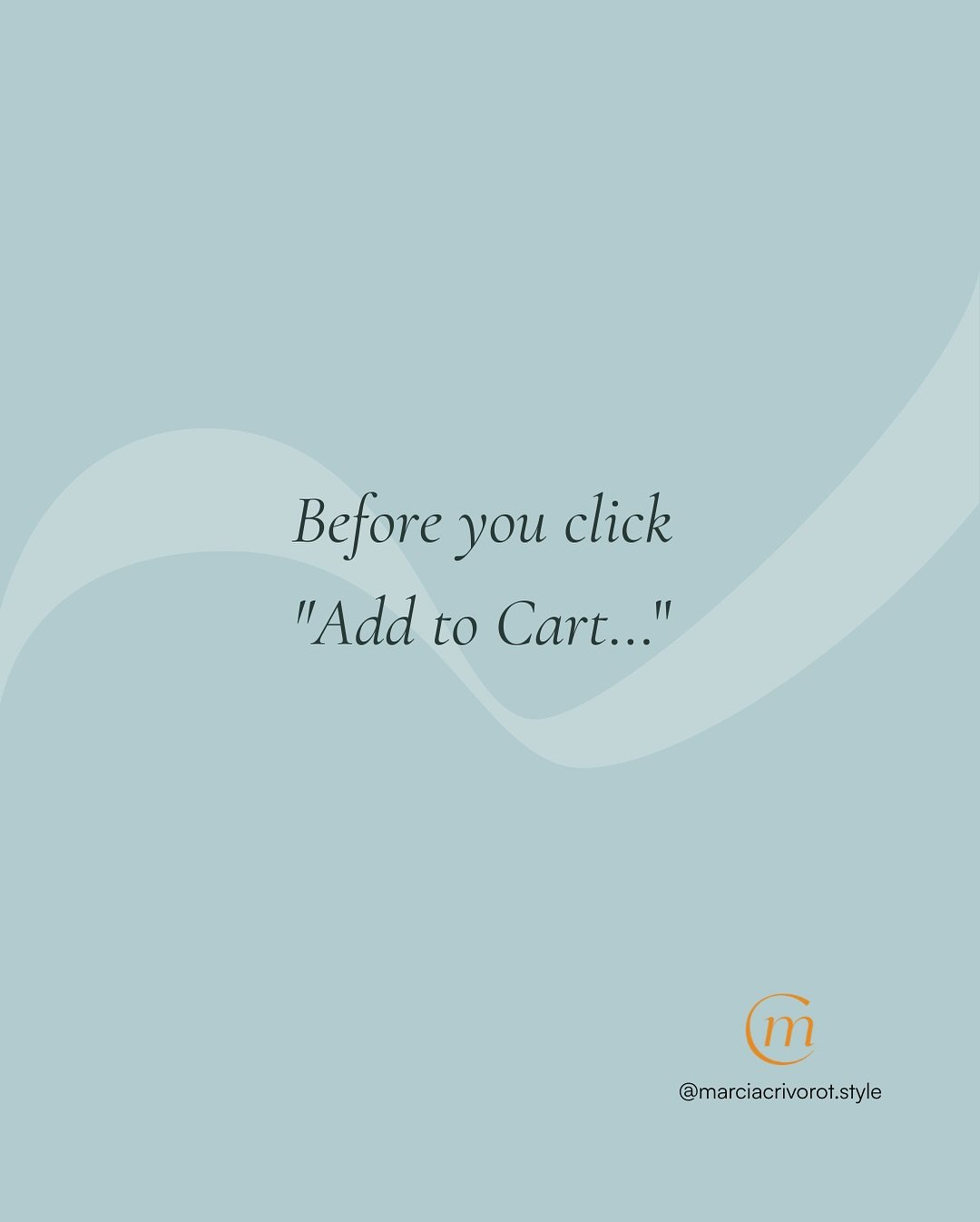 Before you click add to cart, take a look at what you already have, and what you actually wear. 

Being intentional doesn&rsquo;t mean not shopping; it means shopping for your real life. 

Ask yourself: Does it work with what I own? Will I wear it of