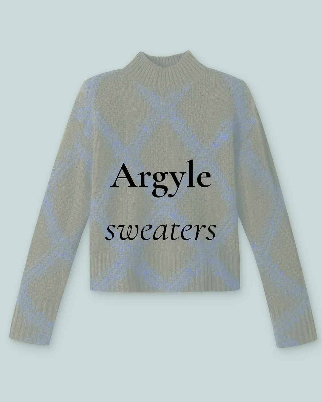 Argyle sweaters are back, but not just in the classic way. 
This season, they&rsquo;re showing up in bold colors, larger patterns, and fresh combinations.

You can always style them the preppy way&hellip; but I love to add a little friction.

Try you