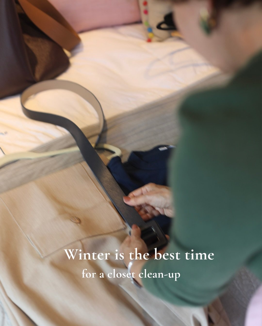 Cold winter days are perfect for a little closet reset.

 A quick declutter now can make getting dressed so much easier and kinder to yourself.

What&rsquo;s one piece you&rsquo;re ready to let go of&hellip; or ready to rediscover?

If you&rsquo;re c