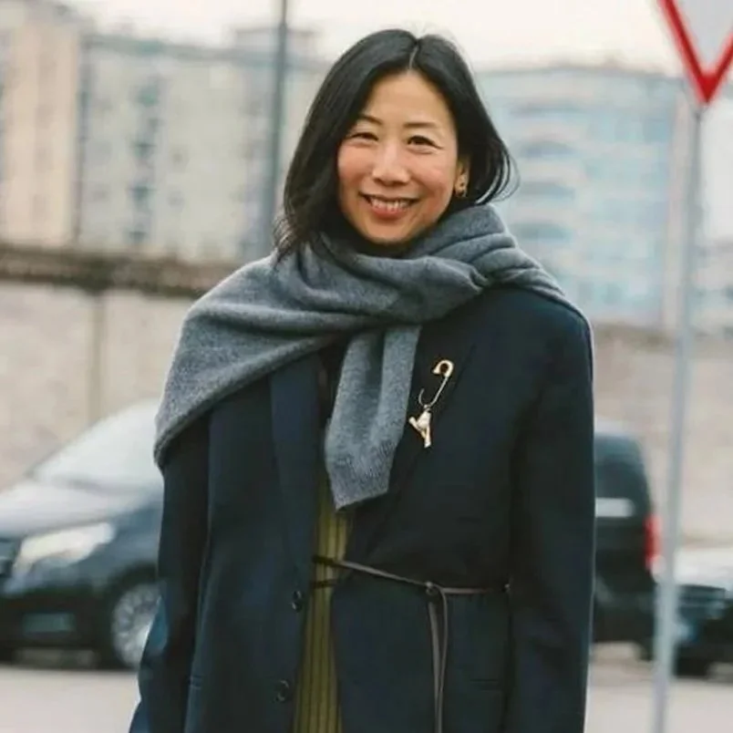 A Simple Winter Styling Trick: Wear a Sweater as a Scarf