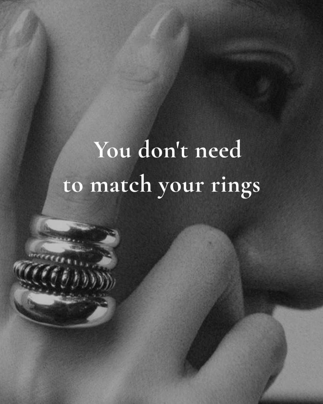 Lately, I&rsquo;ve been in the mood to wear more rings&hellip;

No need to match metals. No need to wear only fine jewelry next to your wedding ring.

It can be simple, bold, mixed, whatever feels right that day.

Tell me&hellip; how many rings do yo