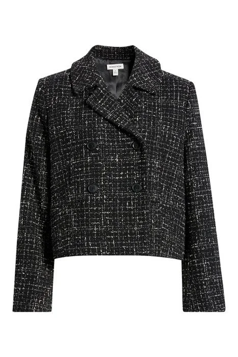 Textured Cropped Jacket Nordstrom