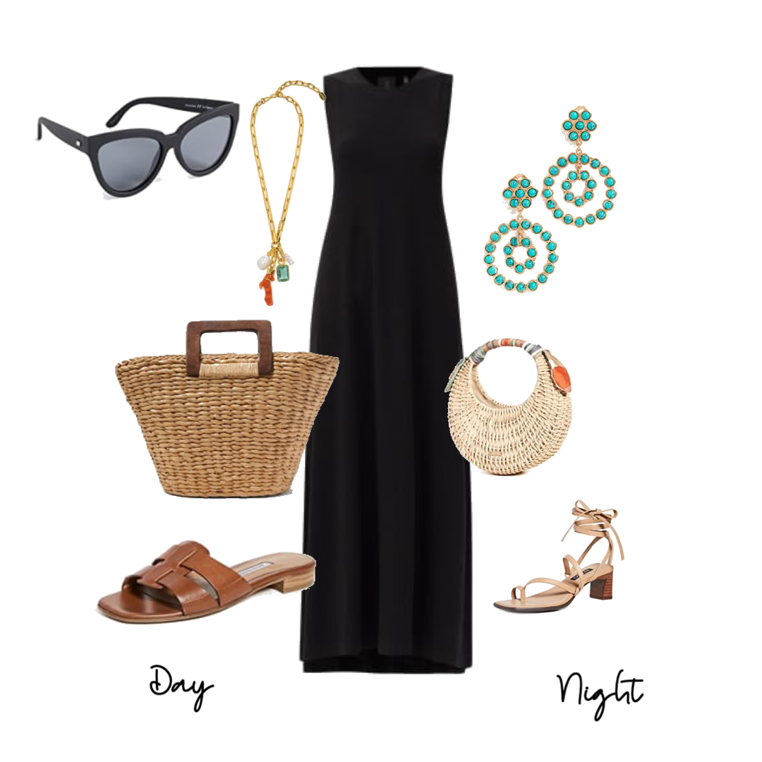 bronze Først Fange How to style your black dress for Summer — Marcia Crivorot