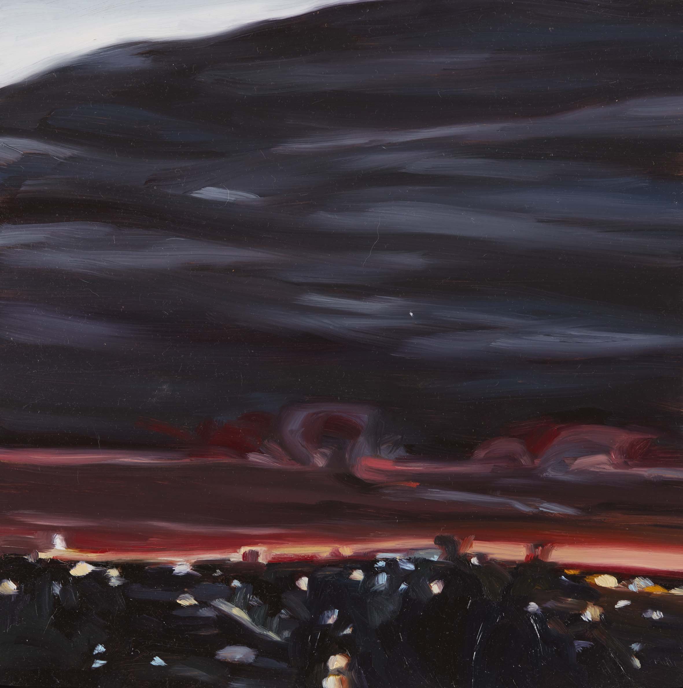   Jacana Weather 8 , oil on board, 30.5 x 30.4 cm, 2022             photo by Narelle Wilson 