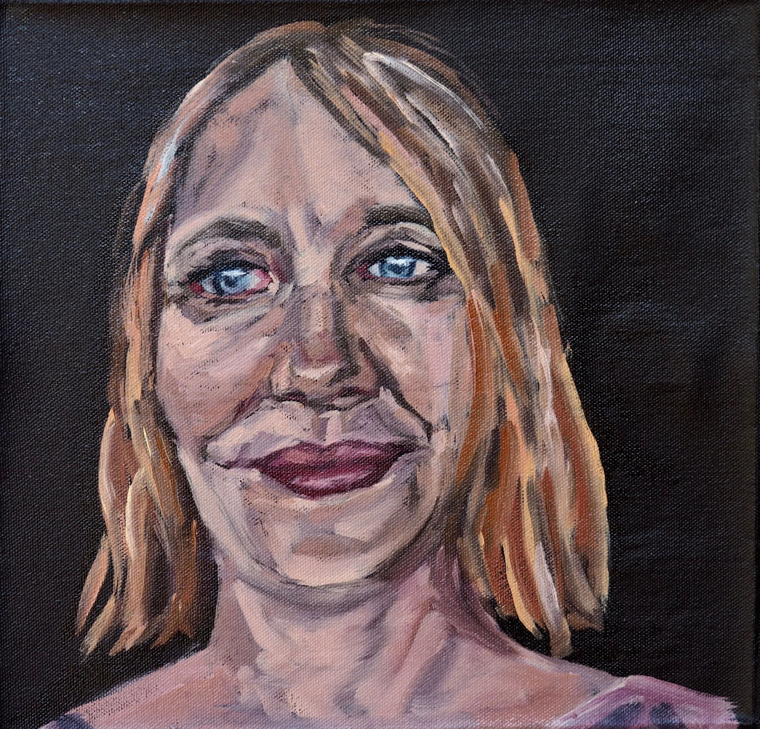   Miranda , 30 × 30 cm, oil on board, 2018 