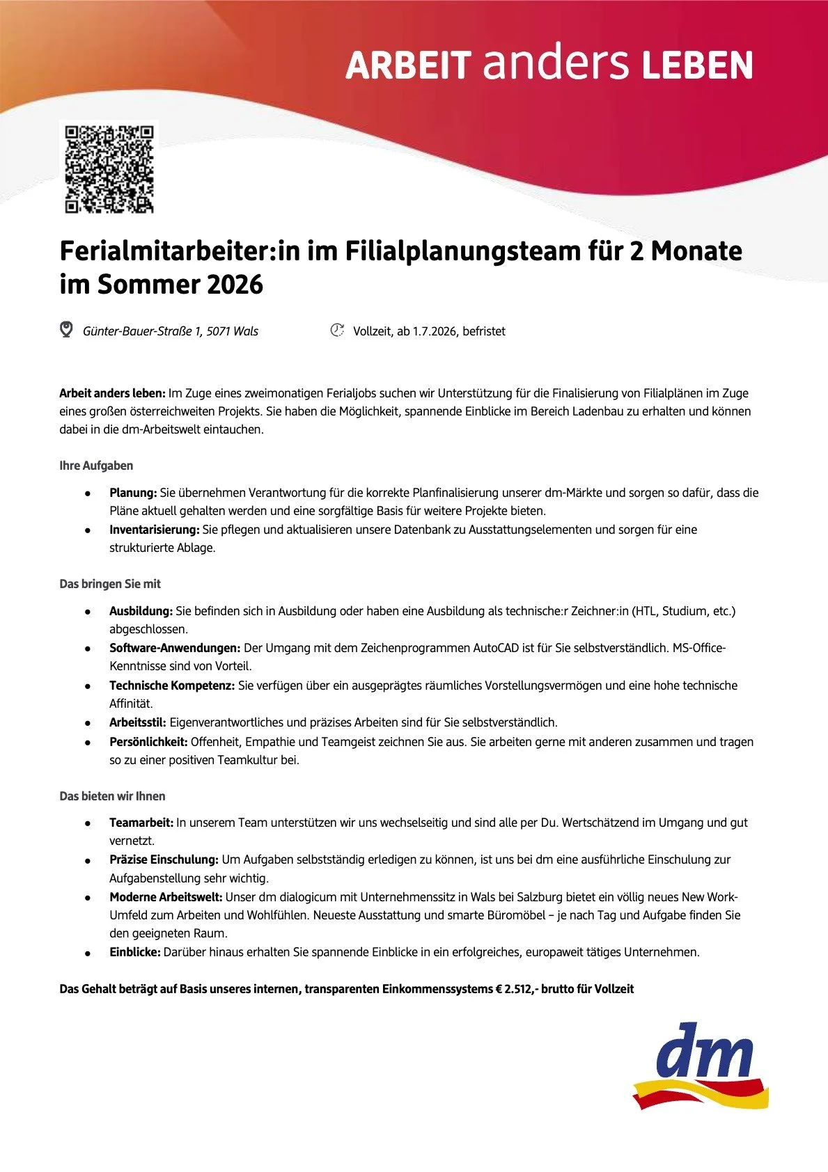dm drogerie markt, Wals, 02.06.26