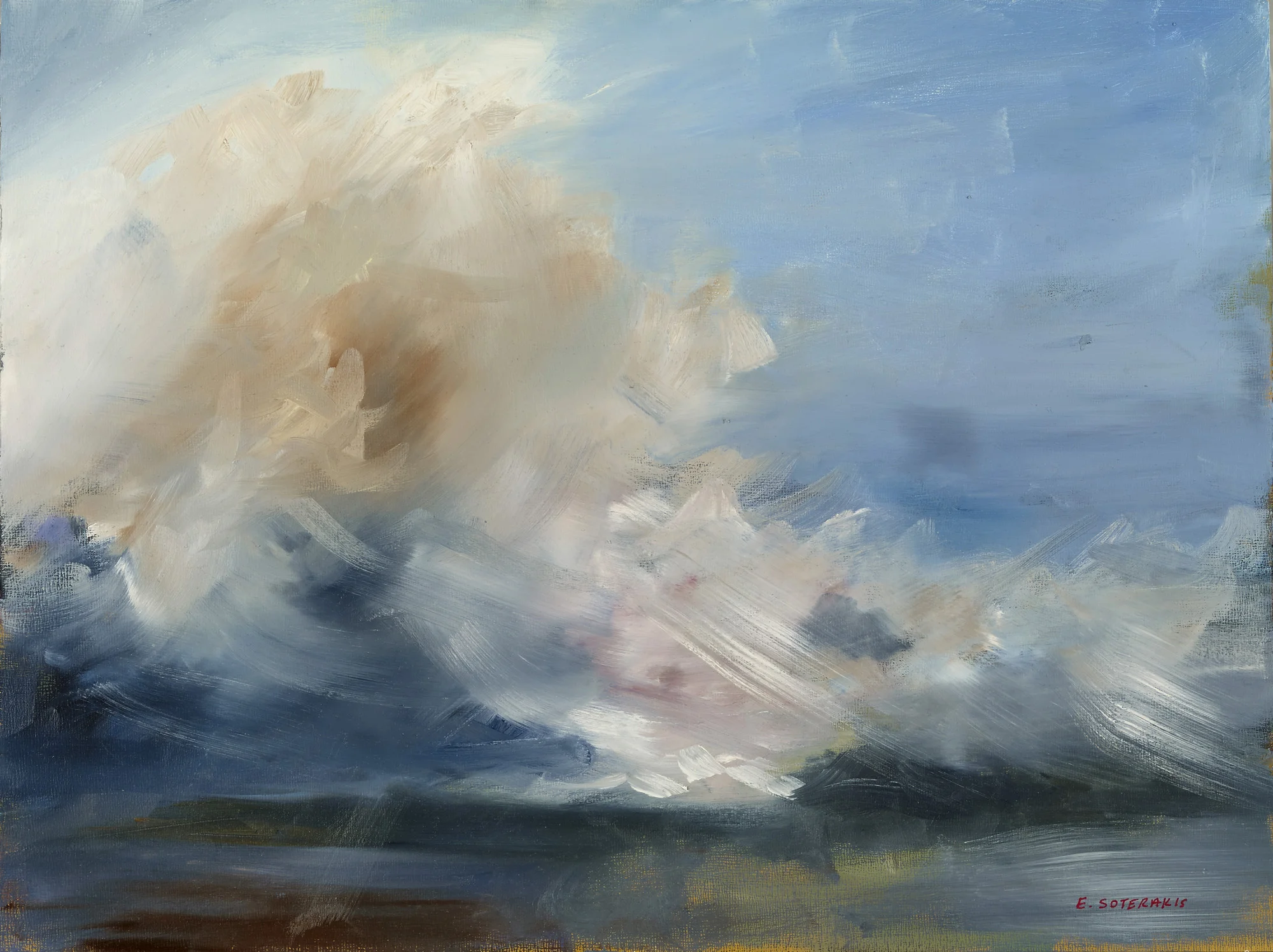 Tumultuous Seas, #5, 2013 oil on panel 11 x 14 in.