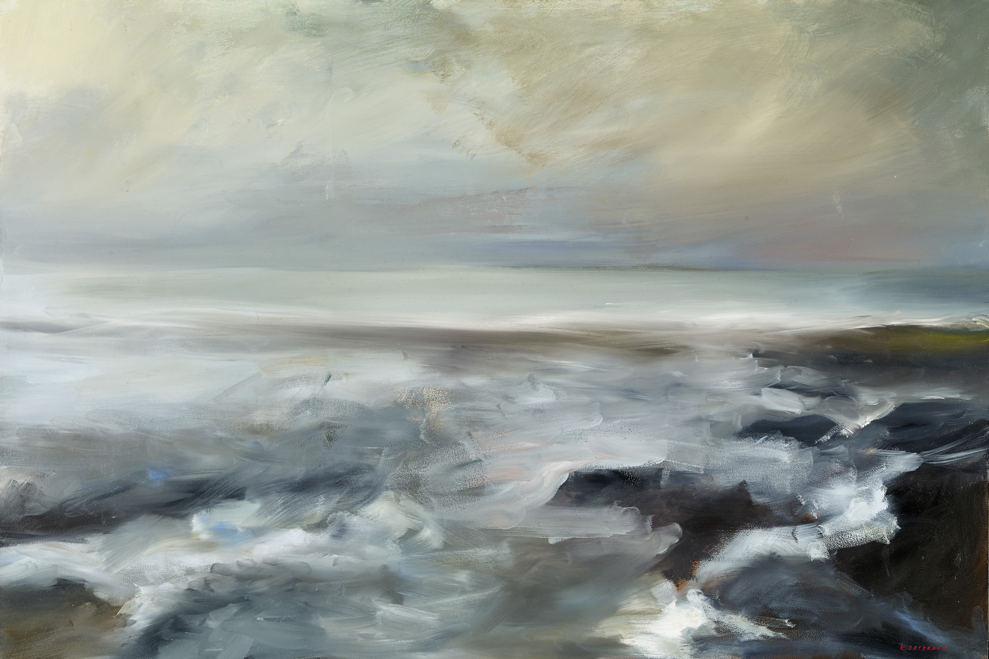  Tumultous Seas, #7, 2013 oil on panel 24 x 36 in. 