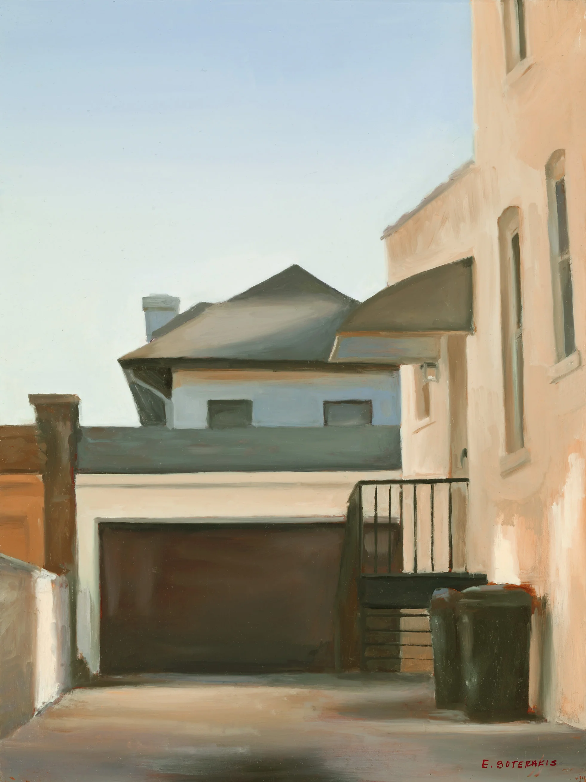 Suburban Geometry Oil on panel 16” x 12”