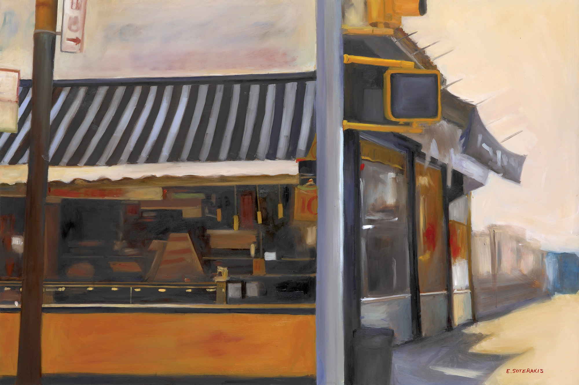  Street Corner, Coney Island Oil on panel 20” x 30” 