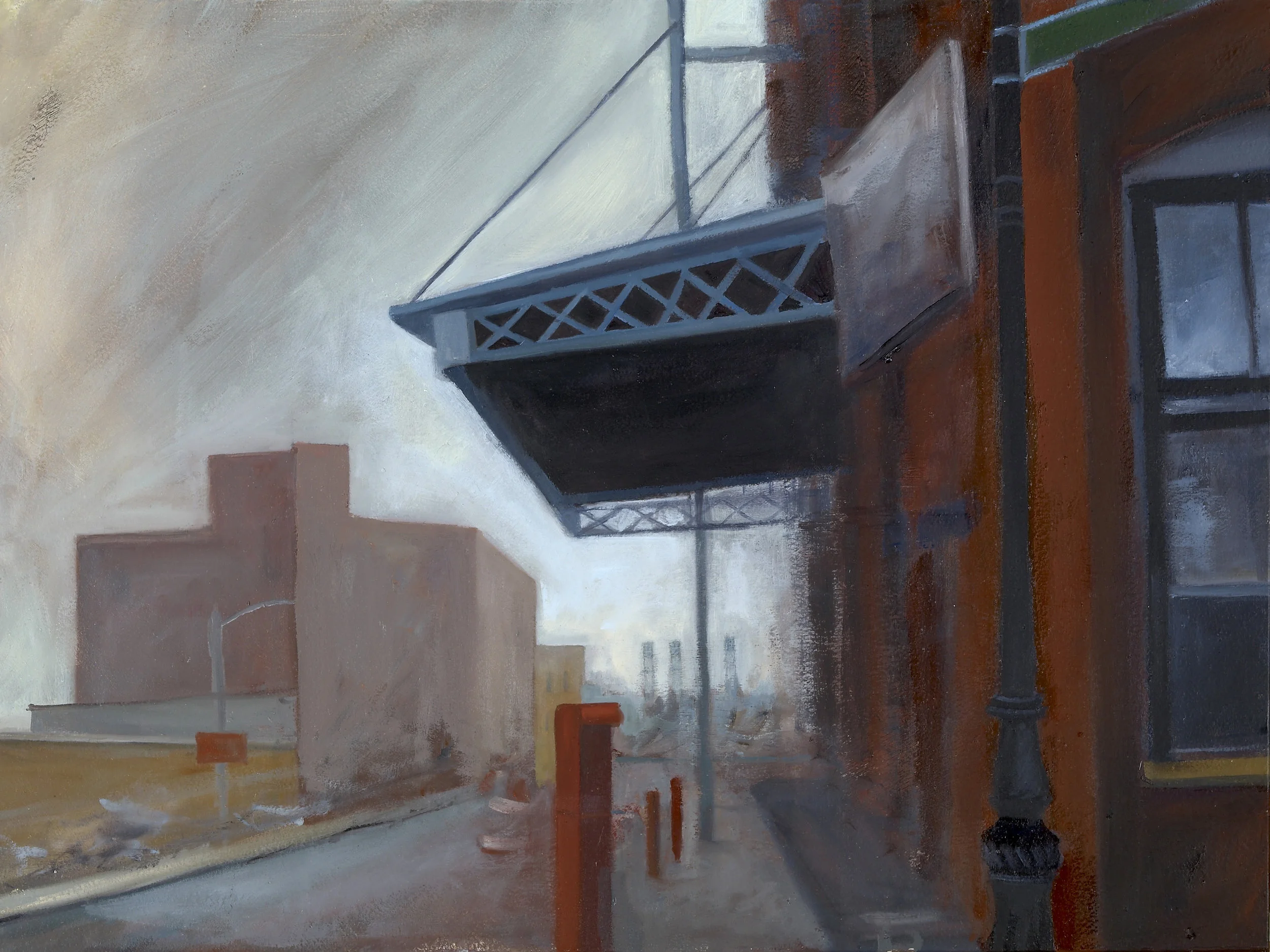 The Awning Oil on panel 12” x 16”