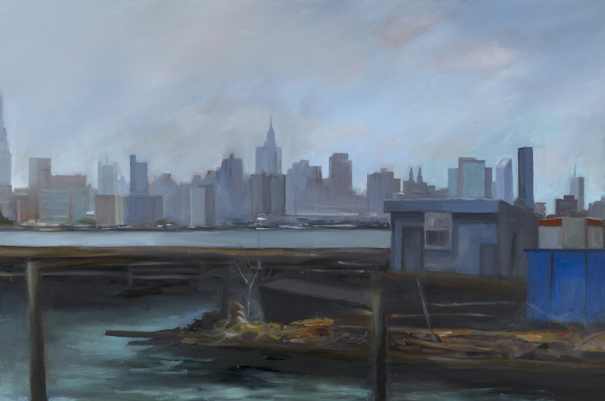  Pier in Brooklyn Oil on panel 12” x 18” 