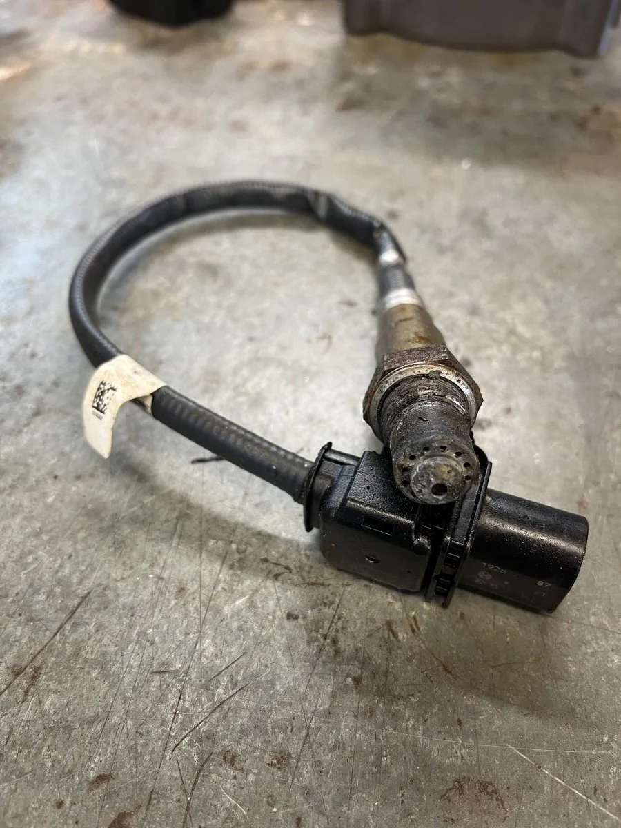 Failed Sea-Doo O2 sensor showing heavy salt water corrosion — common cause of P2232 and P2270 fault codes