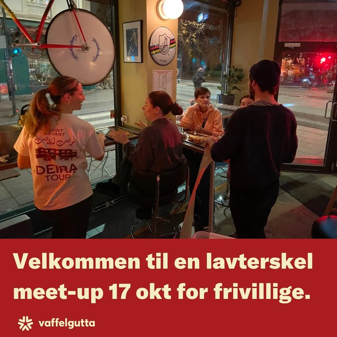 AVLYST.  Som en forsinket 10 &aring;rs-feiring vil vi invitere alle frivillige som &oslash;nsker til en lavterskel meet up den 17.okt p&aring; Mastermind bar kl 19. Vi tenker det er hyggelig &aring; m&oslash;tes utenom vaffel-mandag for en &ldquo;tea