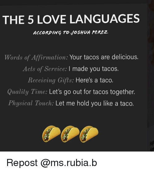 Ik wil je in vijf liefdestalen