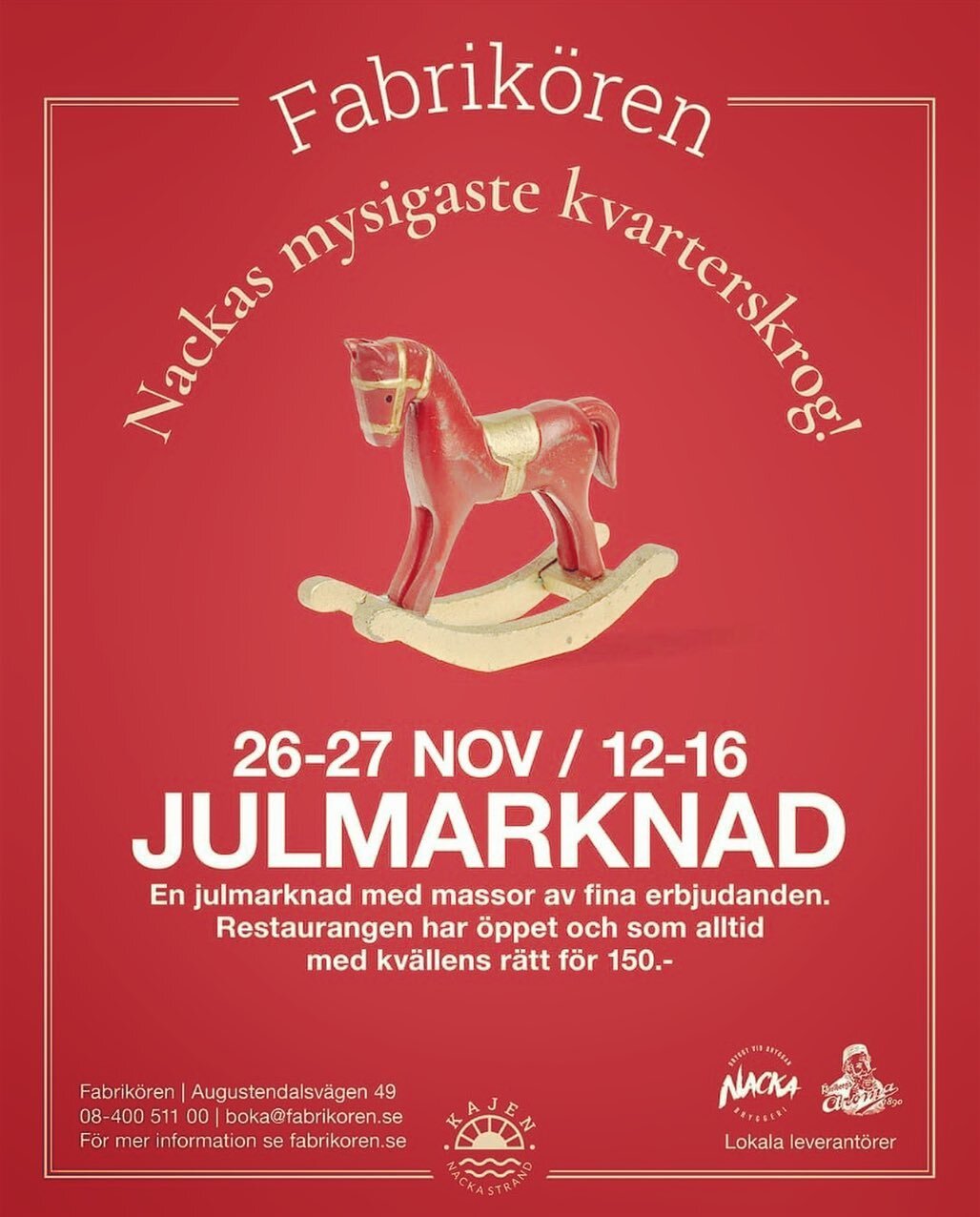 Come and start up the countdown for Christmas with me and Wonki studio at @kajen_nacka_strand! See you there ❤️🎄@wonkistudio