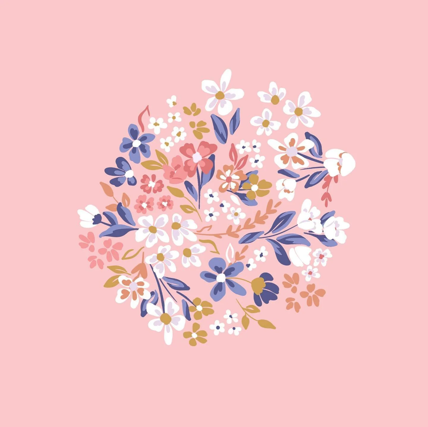 Optimistic &amp; playful 🌈
&bull;
&bull;
Lolly &amp; Dee custom print as part of their branding package - coming to handmade cloth products near you. 
&bull;
&bull;
@lolly.dee.cloth 
#graphicdesign
#textiledesign
#graphicdesign