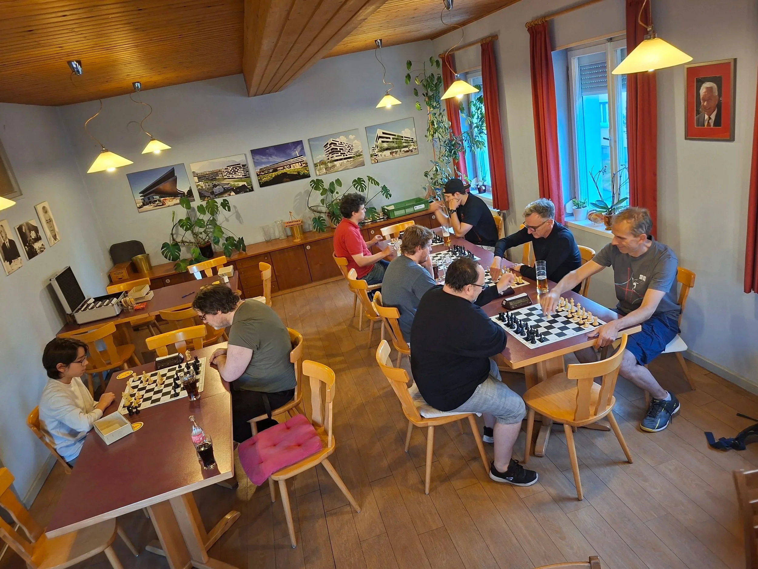 Aufwärmen beim Schach