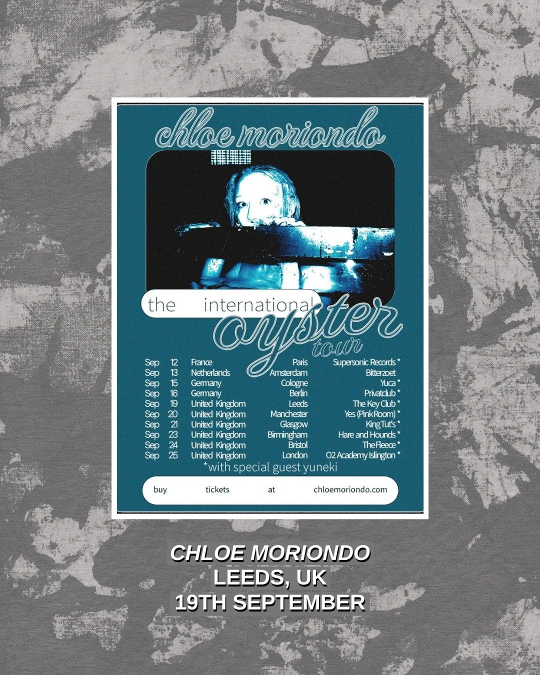 LIVE REVIEW: @chloemoriondo with support from @yunekiyuneki at The Key Club in Leeds, UK on September 19th, 2025.

📝: Kayla Kerridge @kaylasontour 

https://www.squareonemagazine.co.uk/reviews/chloe-moriondo-leeds-uk-190925