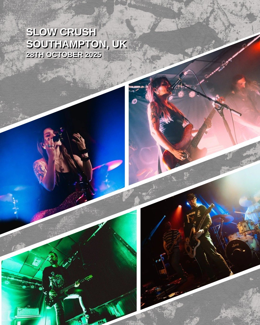 GALLERY: @slowcrushband with support from @somtheband and @blanketofficial at The Joiners in Southampton, UK on October 28th, 2025.

📸: Georgia Penny @georgiapennyphoto