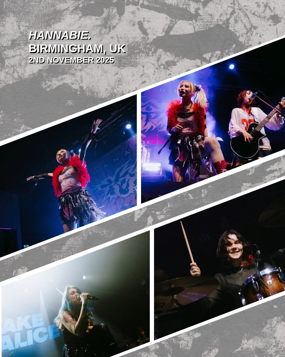 GALLERY: @ha_na_bie_ with support from @lakemalice at O2 Institute in Birmingham, UK on November 2nd, 2025.

📸: Claire Hodgkins @captured.byclxire