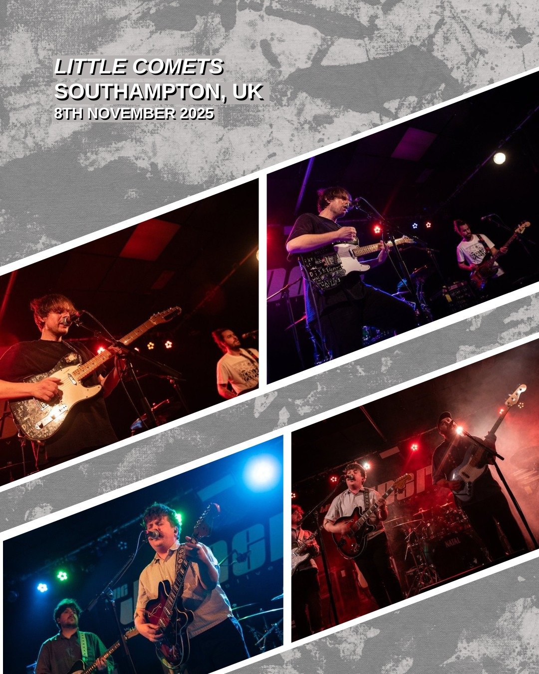 GALLERY: @littlecomets with support from @chinabears at The Joiners in Southampton, UK on November 8th, 2025.

📸: Phoebe Reeks @phoebereeksphotography