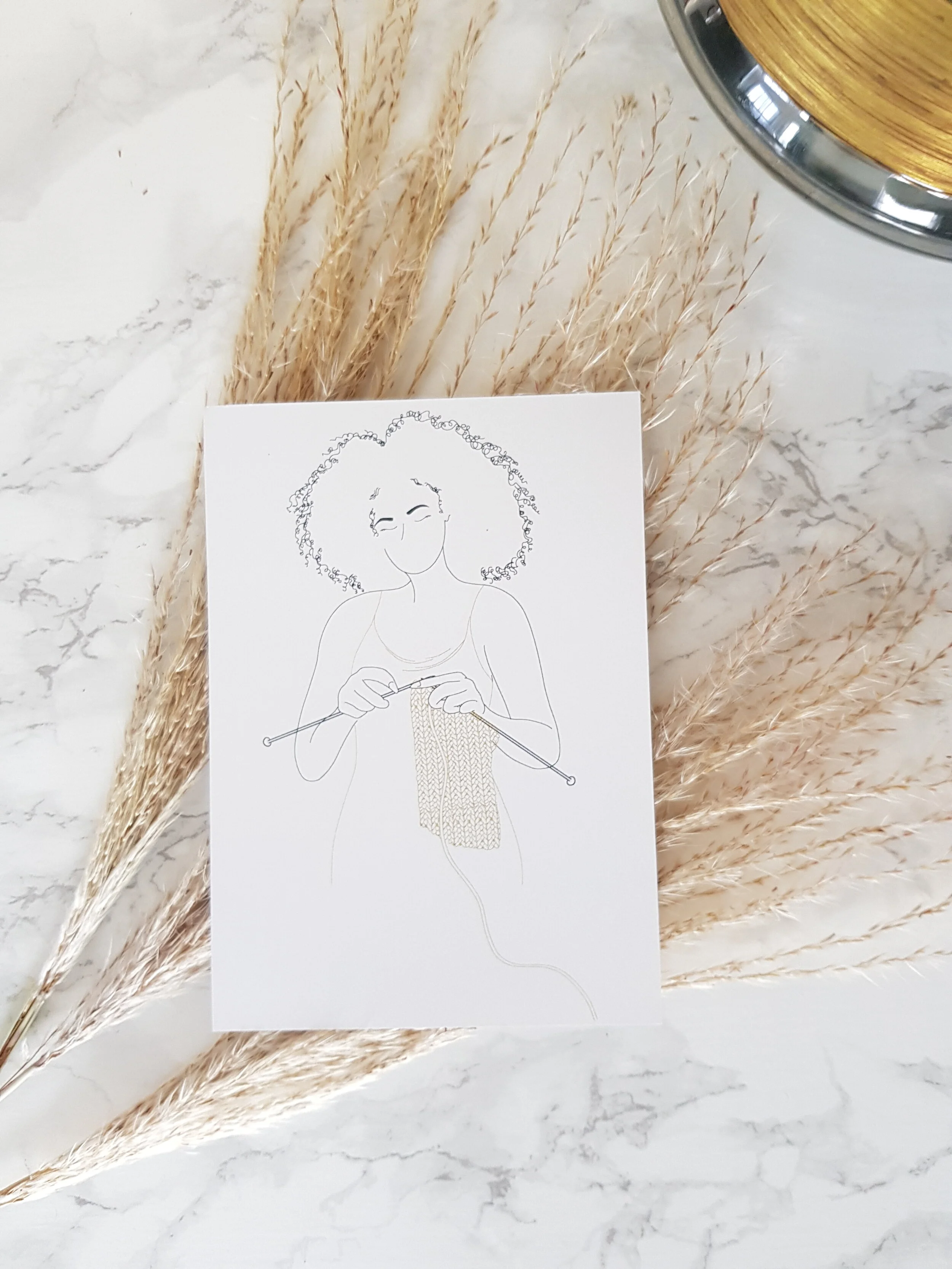 BLACK GIRL KNIT CLUB POSTCARDS